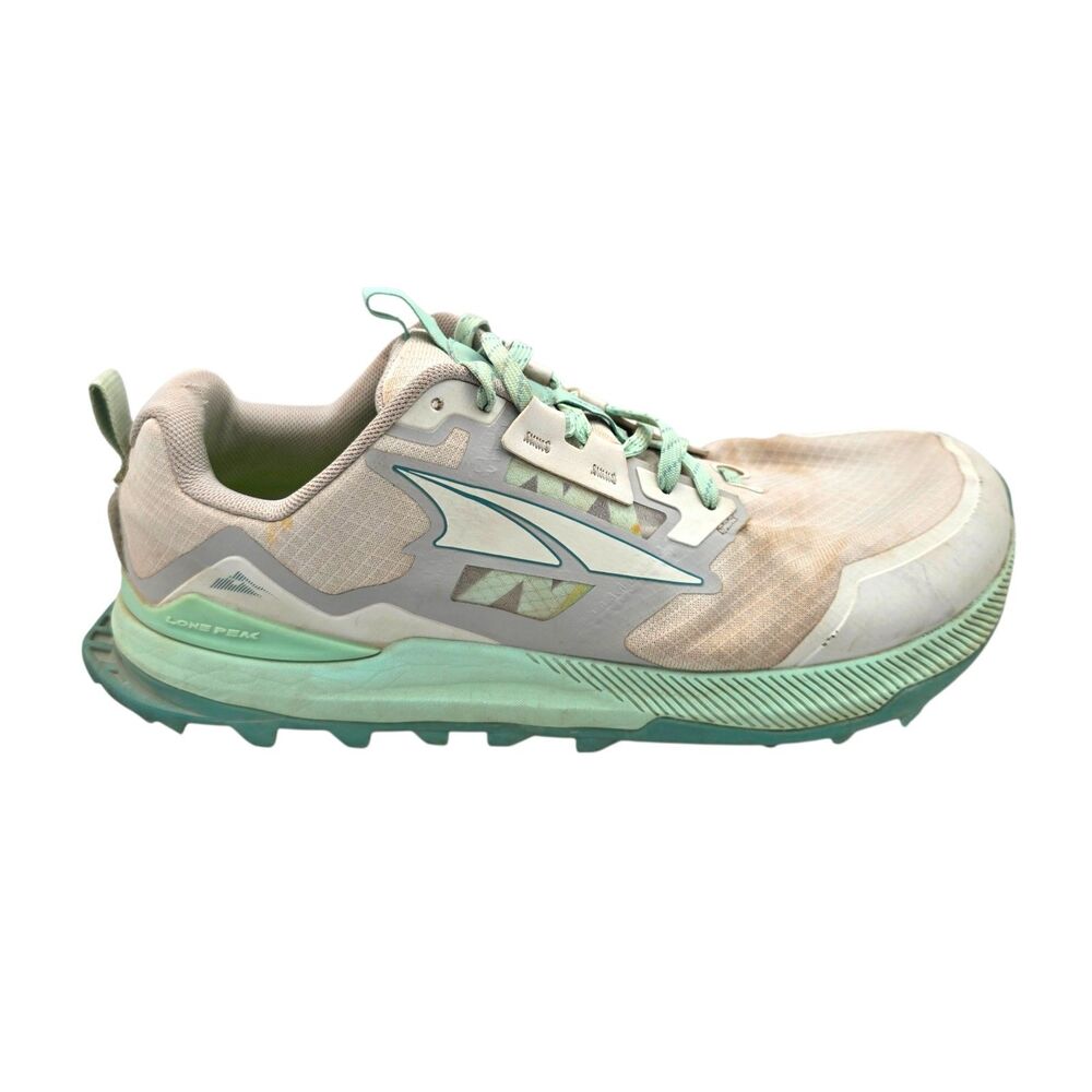 Altra Lone Peak 7 Womens 10.5 Trail Running Shoes Mint Green White AL0A7R7G224